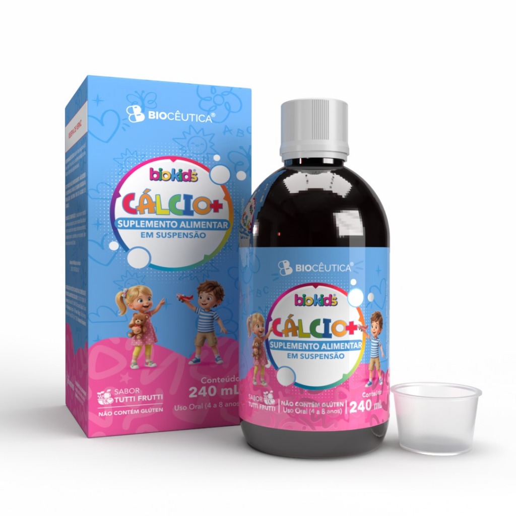 Vitamina Infantil Cálcio e Zinco e Vitamina D Biokids 240ml Biocêutica