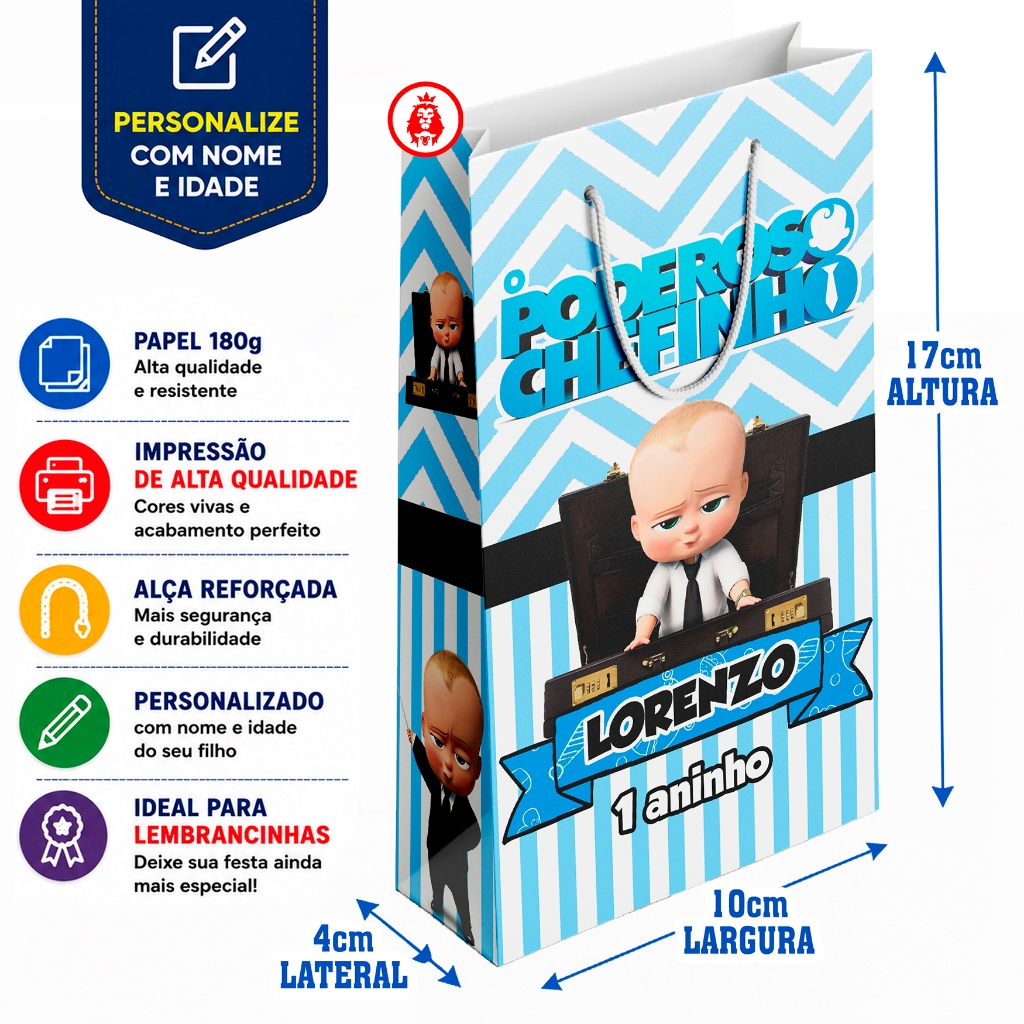 Sacolinhas Personalizadas O Poderoso Chefinho 1