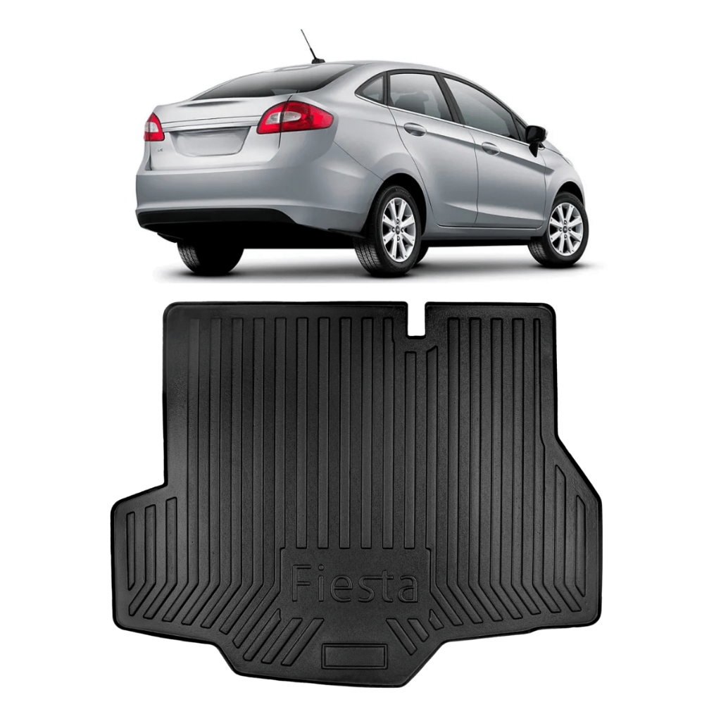 Protetor de Porta Malas Para New Fiesta Sedan 2011 2012 2013 2014 2015 a 2019 Tapete Bandeja