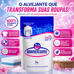 Percarbonato De Sódio Puro 100% Tira Manchas Roupas Brancas E Coloridas Limpeza