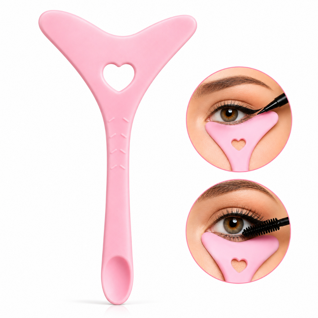 Molde Delineador Silicone Multifuncional Guia Delineado Gatinho Reutilizável Para Maquiagem