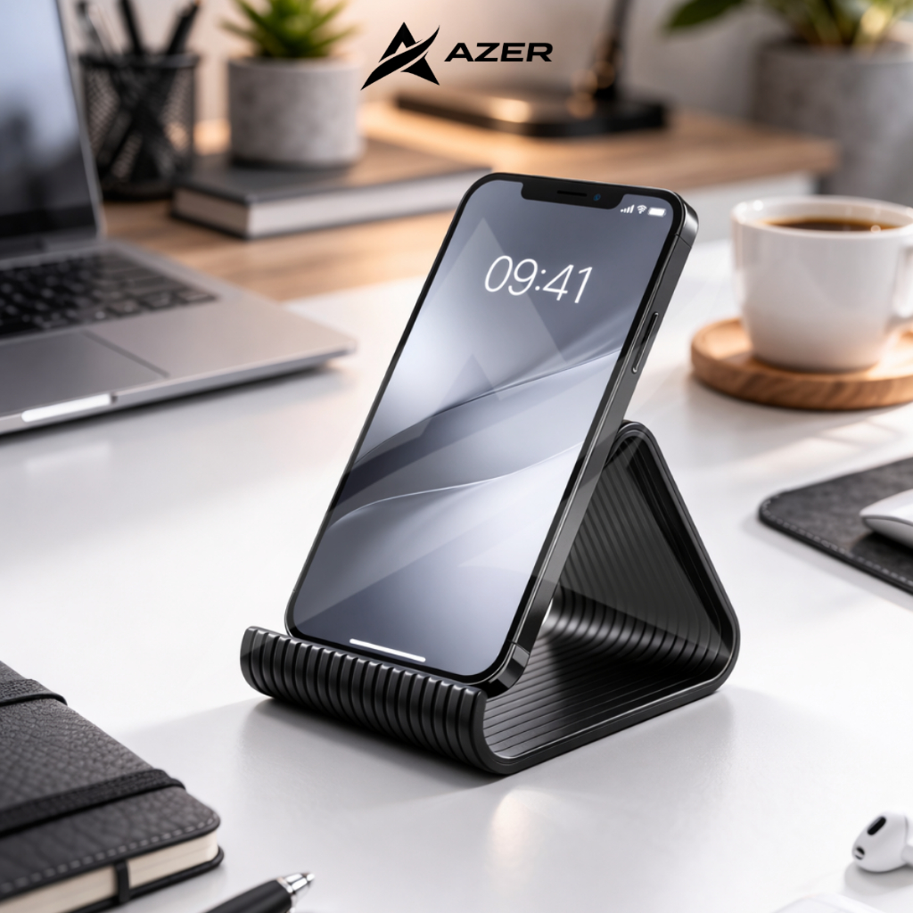 Suporte de Mesa para Celular Smartphone Universal Minimalista Base Estável Design Moderno Compacto