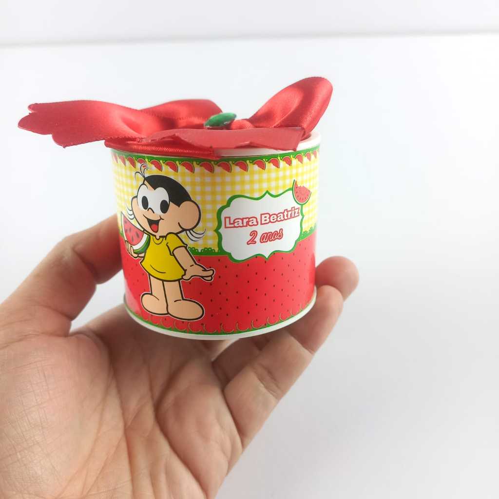 TUBOLATA MAGALI PERSONALIZADA 5X6 PARA LEMBRANCINHA FESTA INFANTIL ANIVERSÁRIO