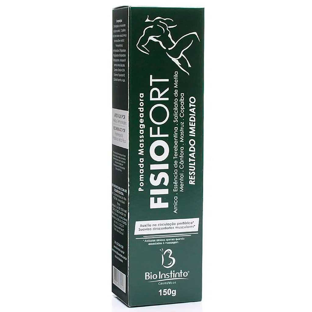 Pomada Massageadora Fisiofort Verde 150g Bio Instinto – Original
