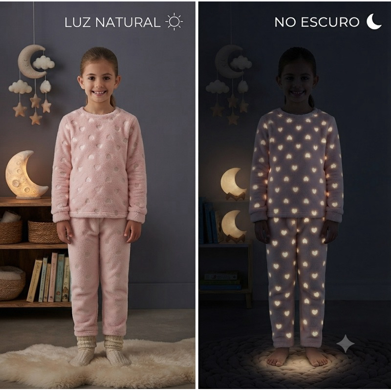 ⭐ Pijama Fleece Infantil Super Macio E Fofinho menino e Menina🌻🥰🫶🫶⛄️❄️