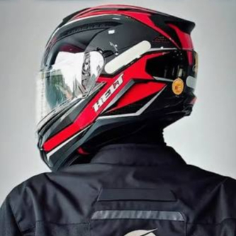 Capacete Helt Preto Vermelho Tracker Glass Move Brilhante Moto Com óculos intern