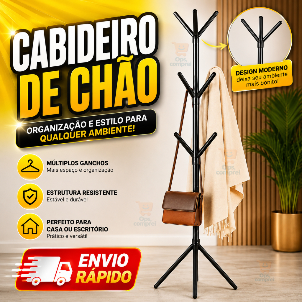 Cabideiro de Roupa Organizador Mancebo Casaco Arara de Roupas
