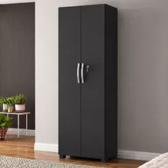 Armário Multiuso Lavanderia 183cm 2 Portas 6 Prateleiras Henn Margarida