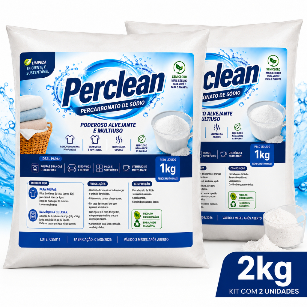 Percarbonato de Sódio Original 2KG - Tira Manchas Sem Cloro
