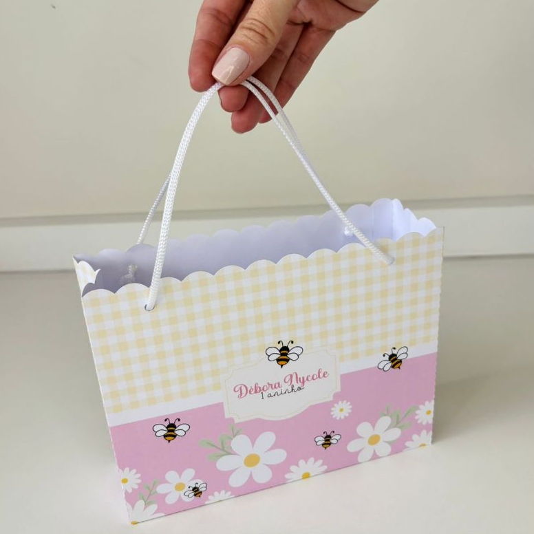 Sacolinha Surpresa Margaridas Personalizada | Lembrancinhas | Festa | Aniversário