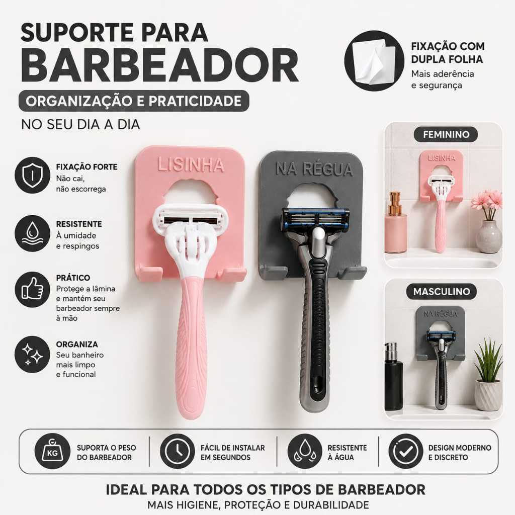 Suporte para barbeador dual