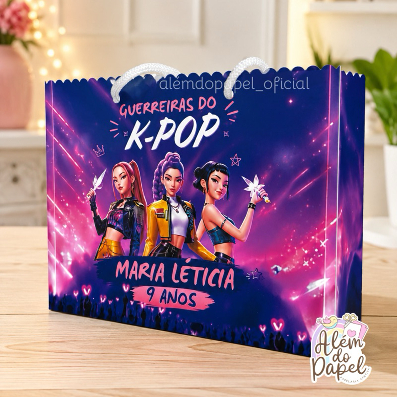 Sacolinha Guerreiras do K-Pop Personalizada / lembrancinha  Guerreiras do K-Pop