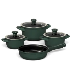 Jogo de Panelas Cerâmica Pura Ceraflame Duo Smart 4 Peças Atóxica Matte