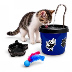 Bebedouro Azul Royal Para Gato Fonte