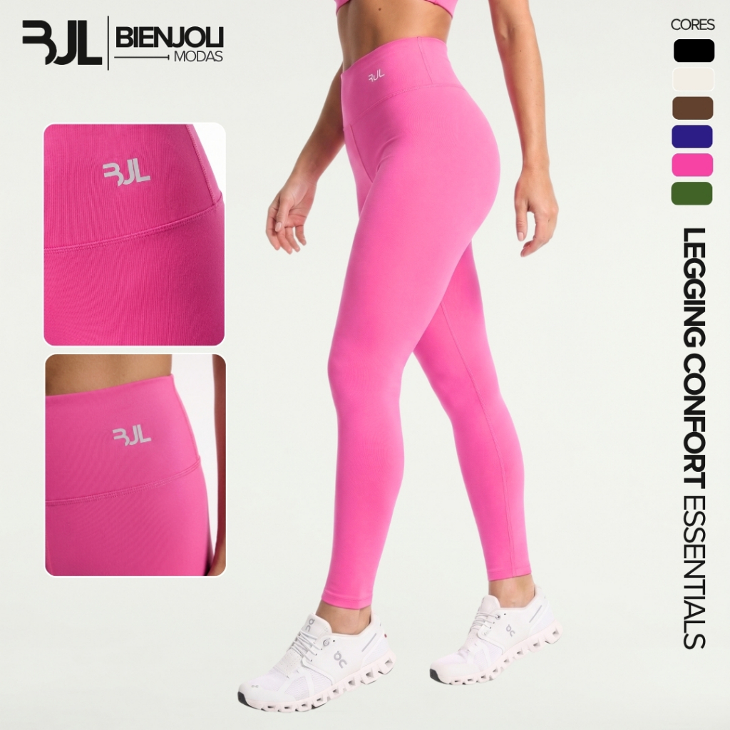 Calça Legging ZERO TRANSPARÊNCIA Feminina Suplex Premium Treino Academia Crossfit Musculação Conforto
