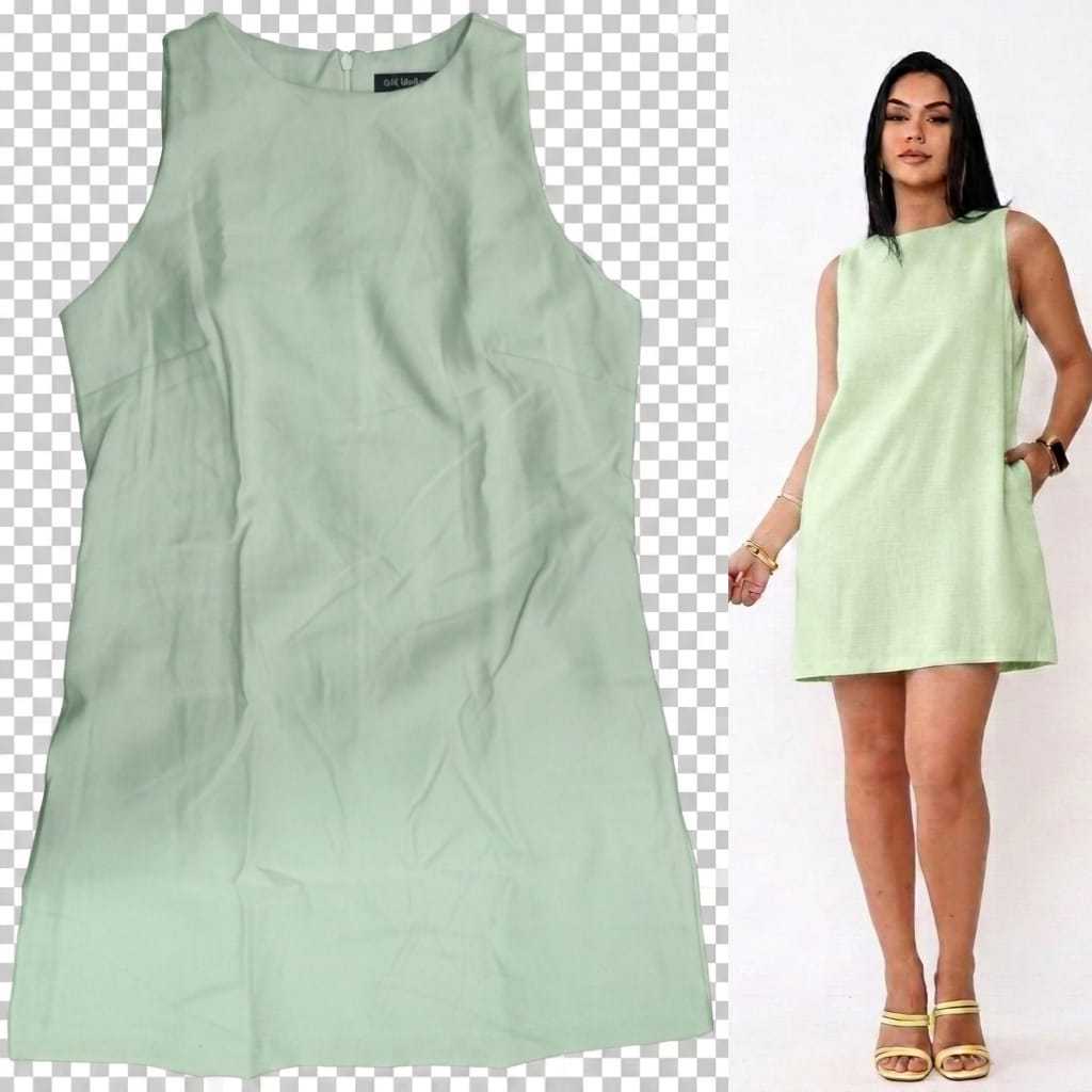 Vestido Sensorial Marrant, ziper alta, bolsos na laterais, adequado para uso diario e pasadizo — imagem 2 de 2