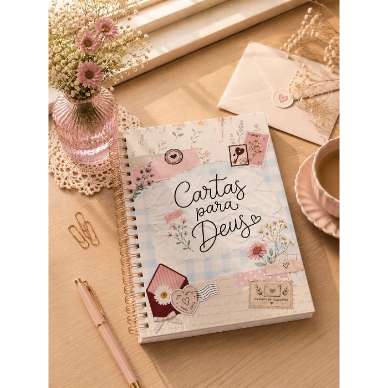 Imagem Caderno Cartas para Deus | Diário de Oração e Devocional | Caderno para Escrever Orações, Sonhos e Gratidão