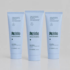 Kit 3 Pezinho Creme Hidratante Para Pés 35g Ressecamento Rachadura Ureia Mentol Beleza Brasileira