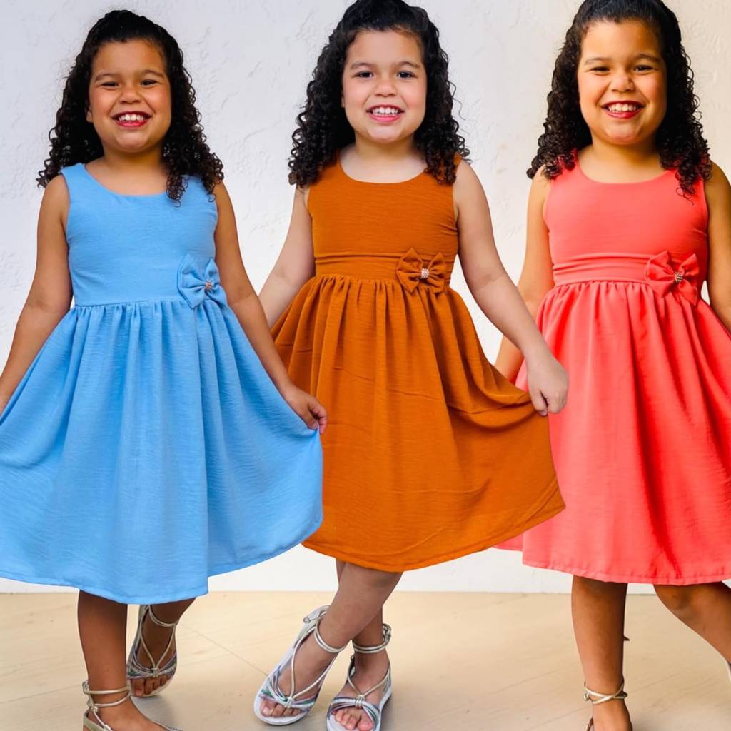 VESTIDO INFANTIL  MENINA 01 Á 10 ANOS CREPE DUNAS ANIVERSÁRIOS  FESTAS FORMATURAS CASAMENTOS IGREJAS DIA DAS CRIÃNÇAS