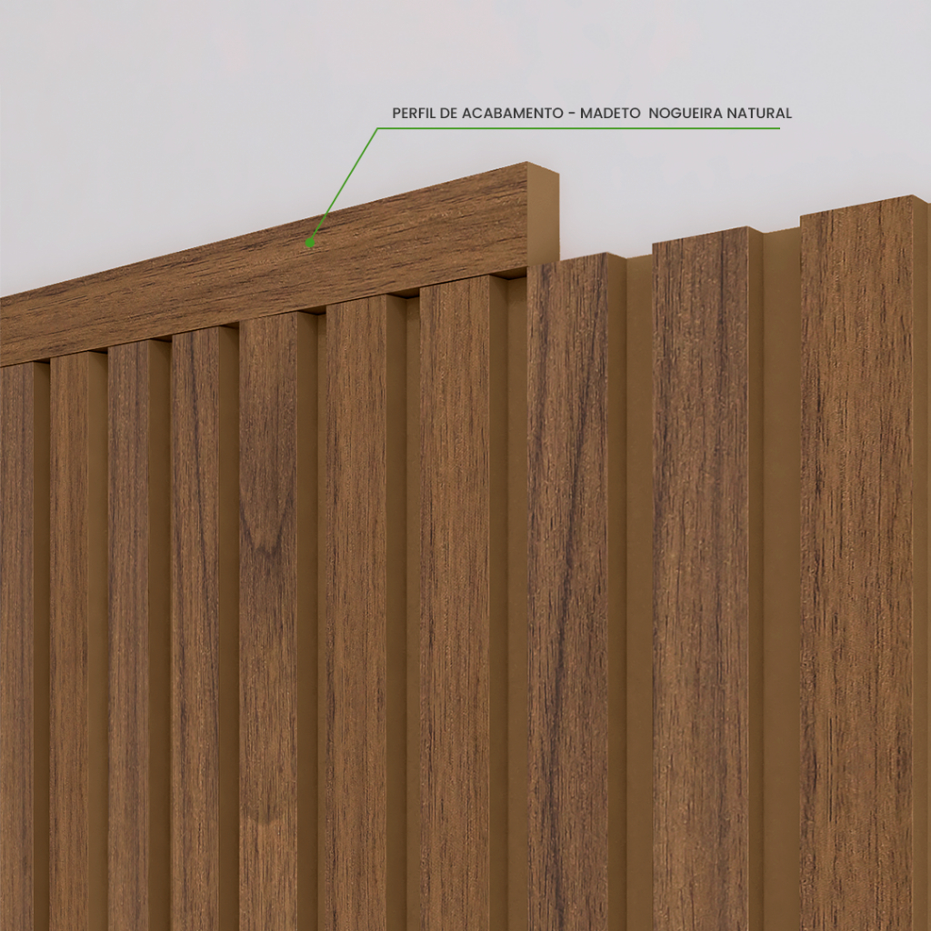 Perfil de Acabamento Painel Ripado | Linha Madeto | Envio FULL