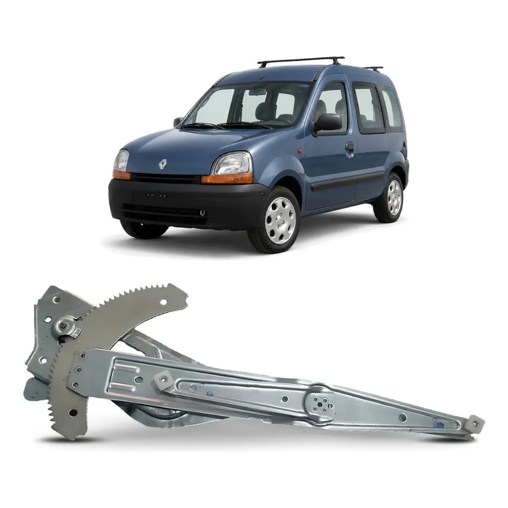 Maquina Vidro Dianteiro Manual Renault Kangoo 99 a 2017 Lado Esquerdo