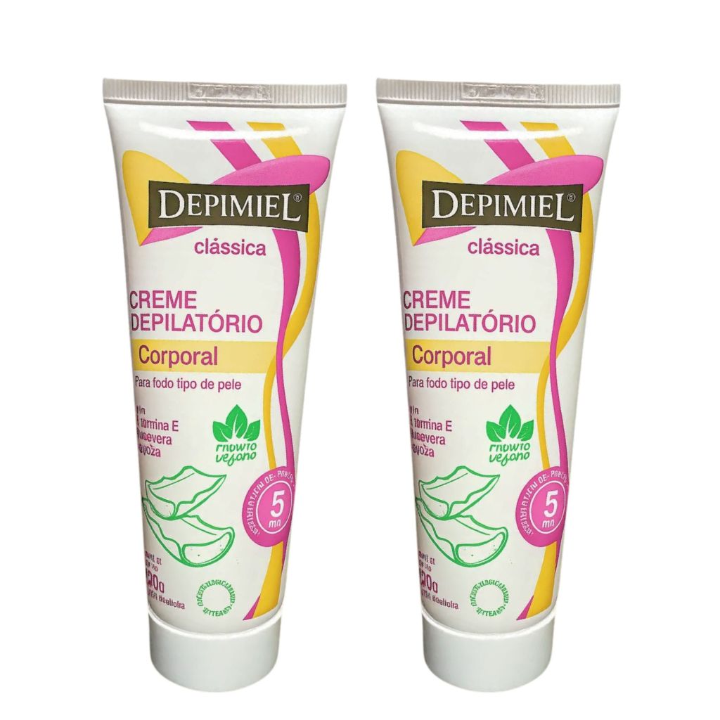 Creme Depilatório Corporal com Aloe Vera Vit E Depimiel 120g