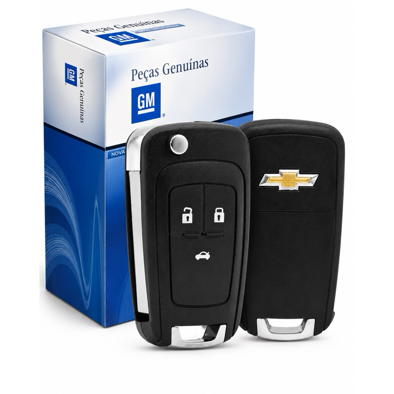 Chave Canivete GM 3 bts Onix Cruze Cobalt Spin Sonic Prisma Tracker S10 Chevrolet GM