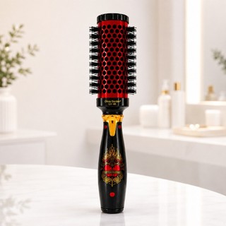 Escova Profissional Térmica com Cerdas Duplas Alisadora Modeladoras Profissional LV-46 Lu…
