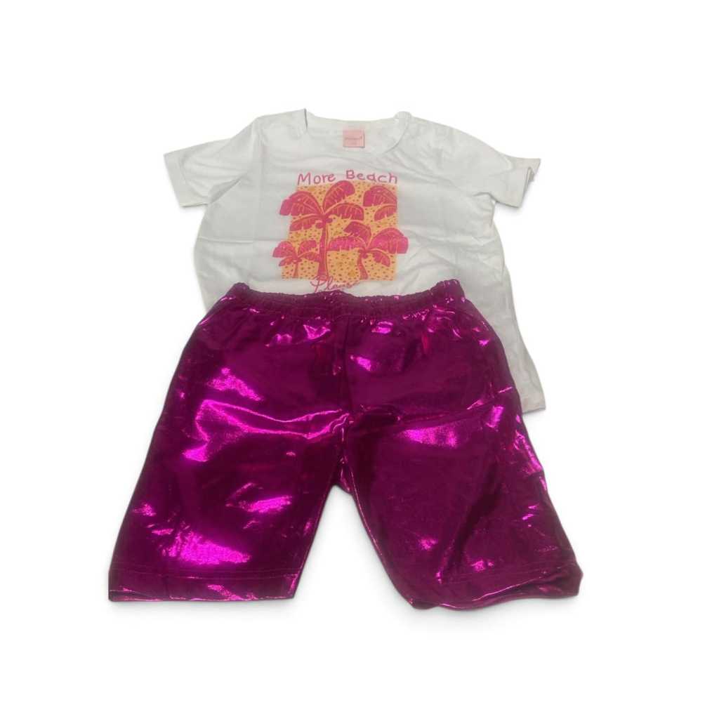 Conjunto Infantil Feminino Blusa + Short