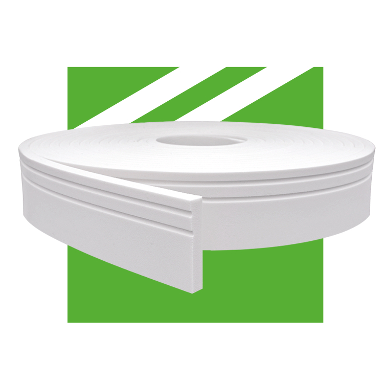 Rodapé Moldura Flexível EVA Autocolante 7x1cm RP07 - 20 Metros | Decoração Quarto