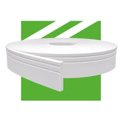 Rodapé Moldura Flexível EVA Autocolante 7x1cm RP07 - 20 Metros | Decoração Quarto