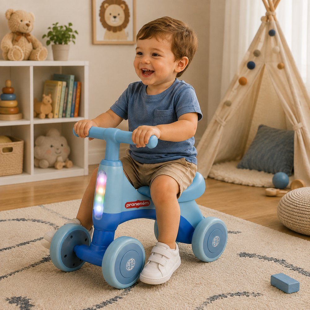 Bicicleta de Equilíbrio Infantil Sem Pedal Bike 4 Rodas Brinquedo Criança Vários Modelos Andador