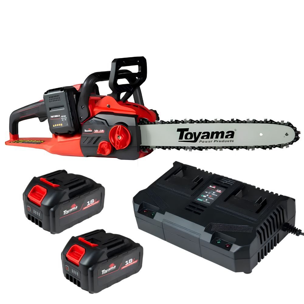 Motosserra à Bateria 18V Sabre 16 Polegadas TBT18+18RCS16-K4 e Carregador Bivolt TOYAMA