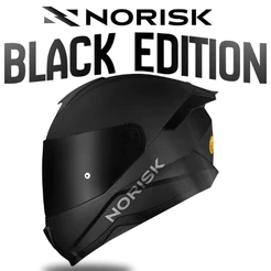 CAPACETE NORISK PRETO FOSCO RAZOR BLACK EDITION 2 VISEIRAS SPOILER AEROFÓLIO INMETRO FF802