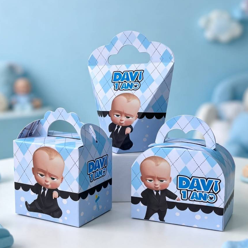 kIT Festa Poderoso Chefinho Personalizados  Lembrancinhas  Caixinhas para festa (PEGUE E MONTE)