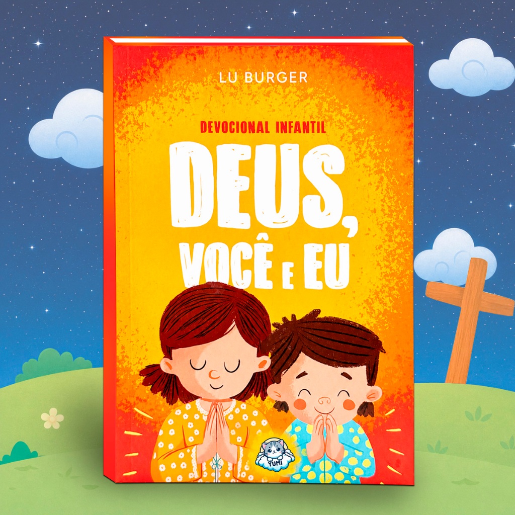Livro Infantil Cristão Deus, Você e Eu Devocional para Crianças Edição Premium