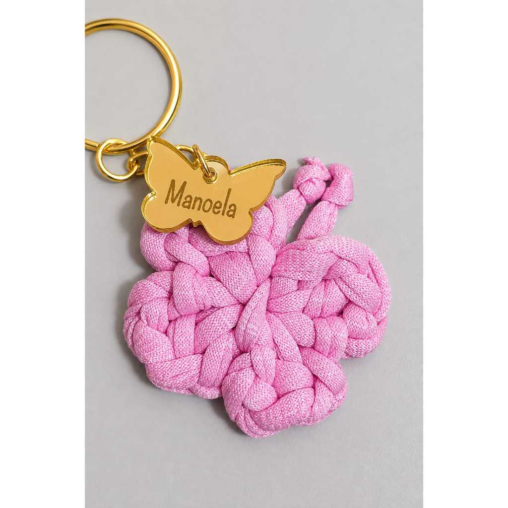 Lembrancinhas Chaveiro De Borboleta Personalizada Com Nome E Cor Maternidade Chá De Fraldas Jardim Encantado