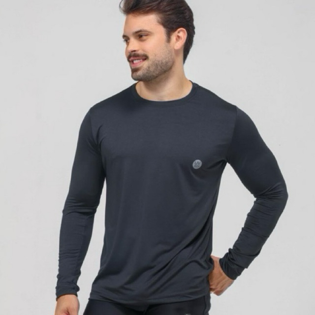 O Camisa segunda pele Uv 50+ I Manga longa térmica Malha fria Unissex