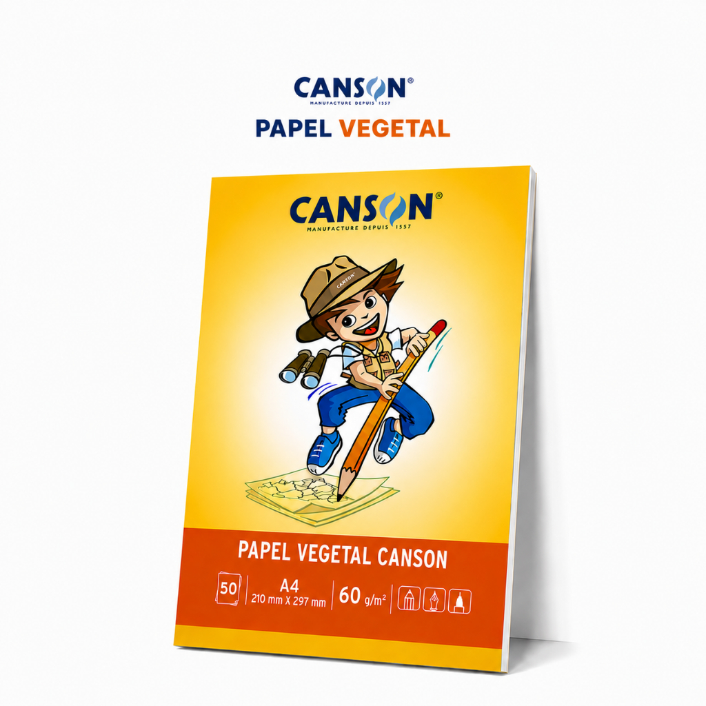 Papel Canson Vegetal Liso A4 - 60g Bloco