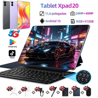 Tablet XPAD20 16GB+512GB 11,6 polegadas Tablet Android TelaGrande Wifi 5G Dual SIM Dual Standby