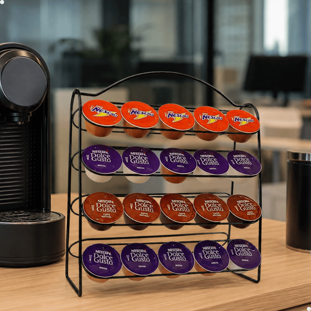 Suporte Porta 40 Cápsulas De Café Dolce Gusto Redondo Elegante
