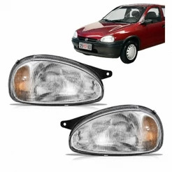 Par Farol Chevrolet Corsa Wind Sedan Wagon Pickup 1994 A 2009 Texturizado
