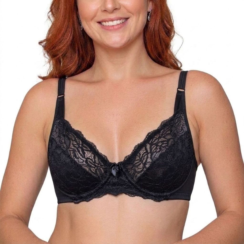 Sutiã Sustentação Com Aro Dilady Renda Conforto Alta Sustentação Feminino