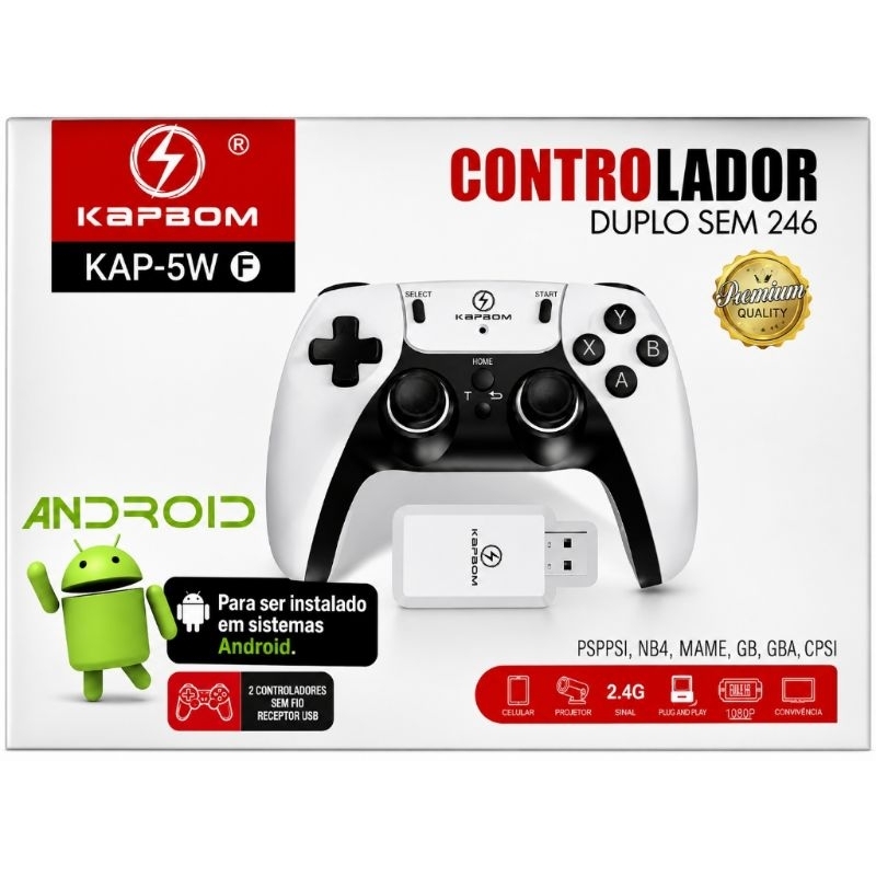 Vídeo Game Stick Kapbom KAP-5W para qualquer sistema Android projetor TV Box e TV Android 30.000 jogos