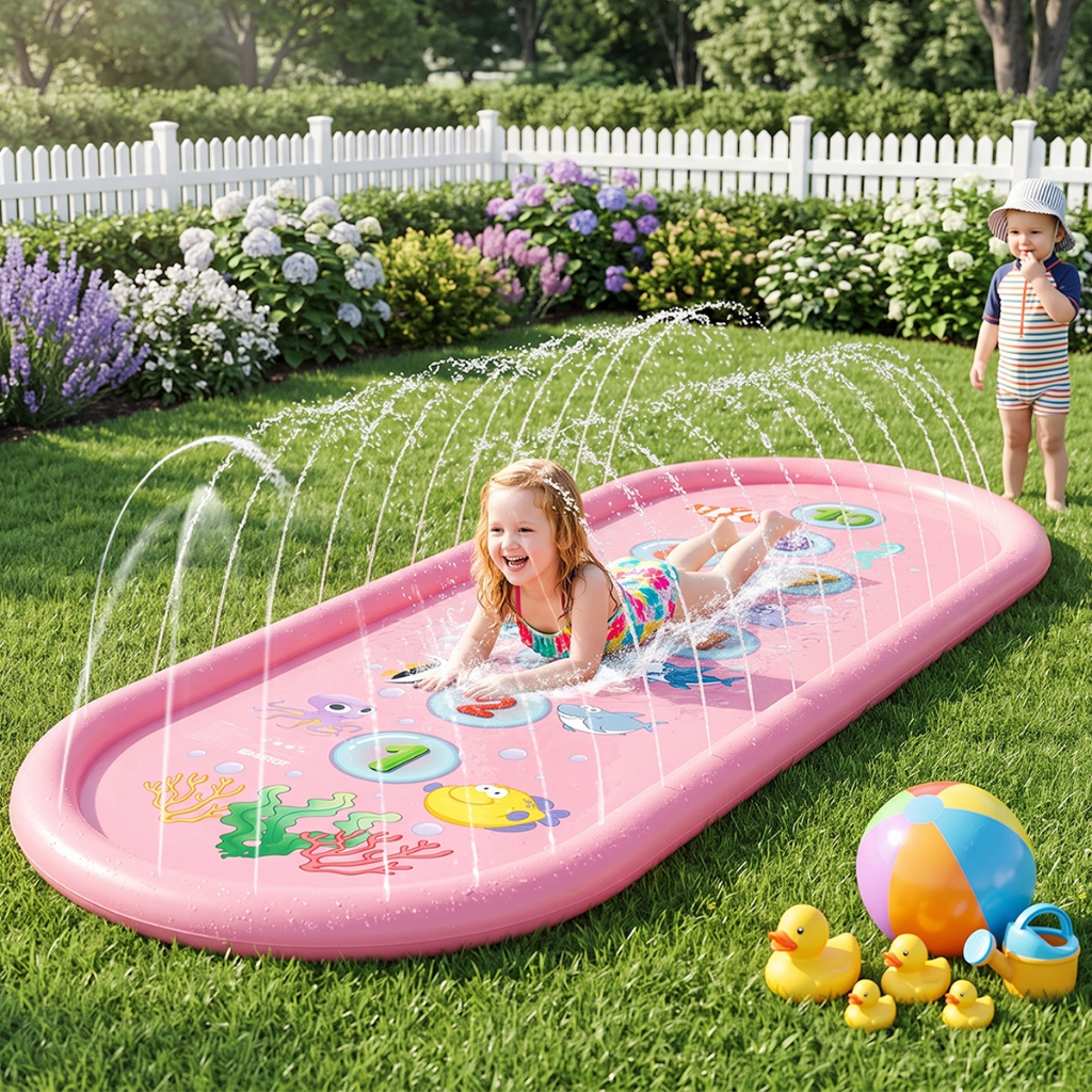 Splash Sprinkler Pad Piscina Chafariz Infantil 100 *250cm