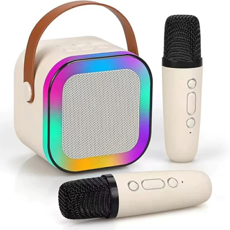 [KIT20/30/50]Caixa De Som C/ Microfones Karaokê Bluetooth K12 - Brincadeiras em Família