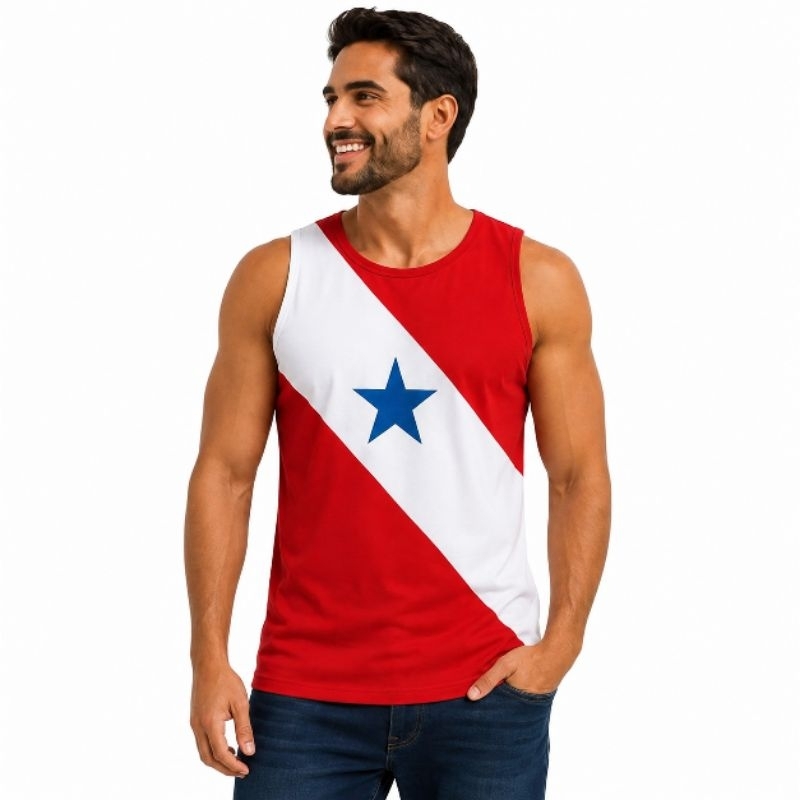 Regata masculina, Bandeira do Pará,  roupa paraense camiseta Pará Brasil, resistente e durável, toque macio .