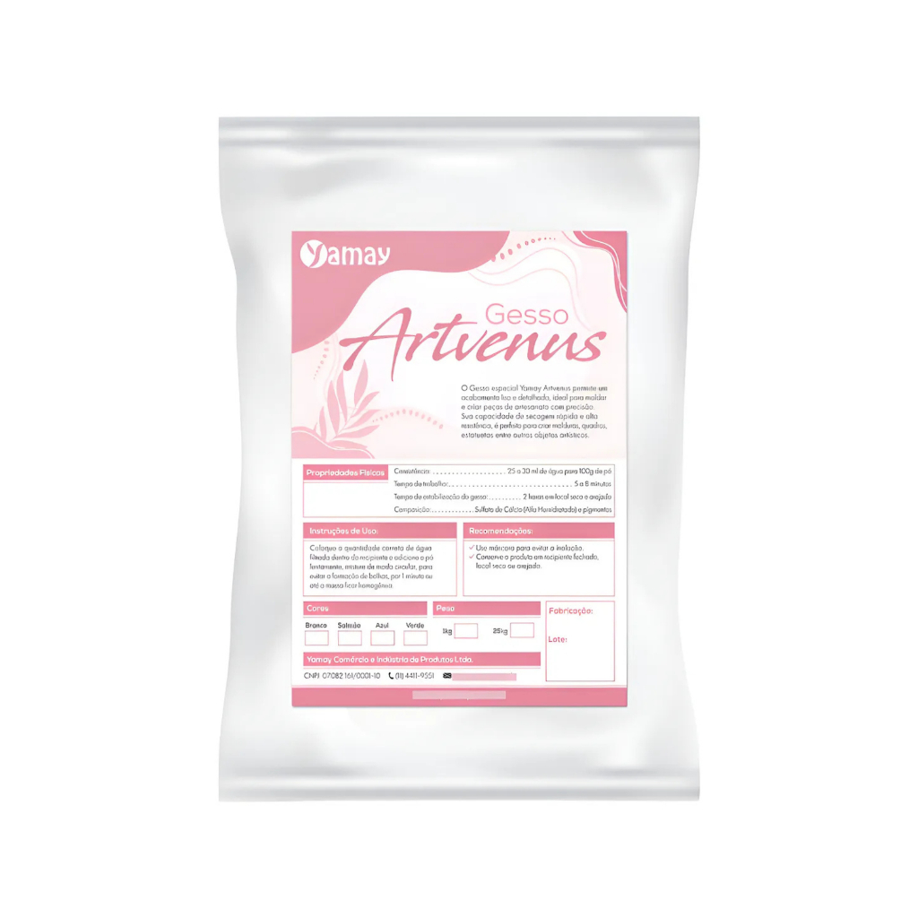 Gesso Artesanato Especial Yamay Artvenus - 1 Kg