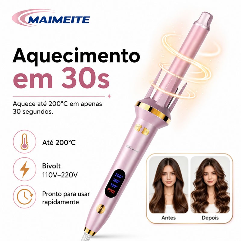Imagem MAIMEITE Modelador de Cachos Automático 25mm com Cerâmica WZ601