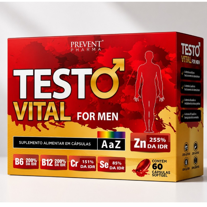 TESTO VITAL – Vigor, Imunidade e Desempenho 60 Caps